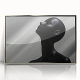 Shadowed Elegance – Minimalist Emotive Sculpture Wall Art Print