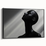 Shadowed Elegance – Minimalist Emotive Sculpture Wall Art Print
