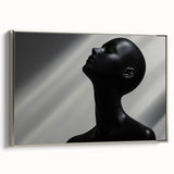 Shadowed Elegance – Minimalist Emotive Sculpture Wall Art Print