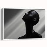 Shadowed Elegance – Minimalist Emotive Sculpture Wall Art Print