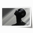 Shadowed Elegance – Minimalist Emotive Sculpture Wall Art Print