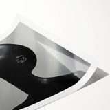 Shadowed Elegance – Minimalist Emotive Sculpture Wall Art Print
