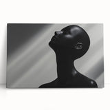 Shadowed Elegance – Minimalist Emotive Sculpture Wall Art Print