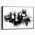 Futuristic Geometric Abstract Wall Art - Modern Bedroom Decor