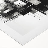 Futuristic Geometric Abstract Wall Art - Modern Bedroom Decor