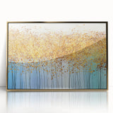 Golden Canopy Abstract – Modern Large Wall Art for Living Room