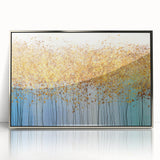 Golden Canopy Abstract – Modern Large Wall Art for Living Room