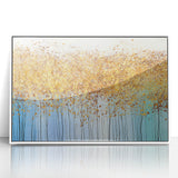 Golden Canopy Abstract – Modern Large Wall Art for Living Room