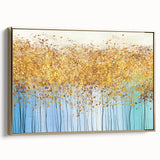Golden Canopy Abstract – Modern Large Wall Art for Living Room