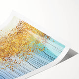 Golden Canopy Abstract – Modern Large Wall Art for Living Room