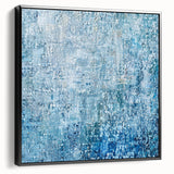 Framed canvas art showcasing abstract black splatter designs, viewed from the side, perfect for modern home decor and artistic aesthetics. Ideal for enhancing contemporary interior spaces.