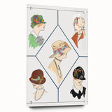 Fashionable Art Deco Wall Art – 1920s Vintage Hat Style Print