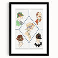 Fashionable Art Deco Wall Art – 1920s Vintage Hat Style Print