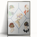 Fashionable Art Deco Wall Art – 1920s Vintage Hat Style Print
