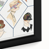 Fashionable Art Deco Wall Art – 1920s Vintage Hat Style Print