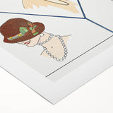 Fashionable Art Deco Wall Art – 1920s Vintage Hat Style Print