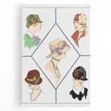 Fashionable Art Deco Wall Art – 1920s Vintage Hat Style Print