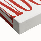 Large art featuring a black and white landscape painting on stretched canvas, suitable for bedroom wall decor.