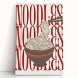 Black and white photo of stacked dishes on a large stretched canvas, ideal for kitchen wall art.