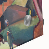 Expressionist Landscape Scene – Vibrant Indians on Horseback Wall Art