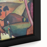 Expressionist Landscape Scene – Vibrant Indians on Horseback Wall Art