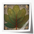 Floral wall art design featuring vibrant flowers and botanical leaves in a glossy finish, displayed in a modern living room setting, enhancing the decor.