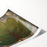 Rolled print of vibrant botanical wall art featuring colorful flowers and green leaves, ideal for home decor. Comes in a protective cardboard tube for easy storage.