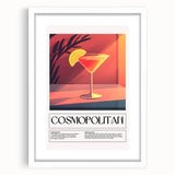 Abstract art print featuring swirling patterns in muted earth tones, framed with a white mat, suitable for dining room decor.