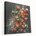 Large canvas print of assorted fruits in vibrant colors, ideal for kitchen wall art.