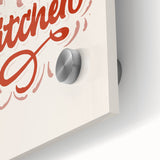 Large abstract wall art on acrylic glass featuring mid-century modernist designs in vibrant hues.