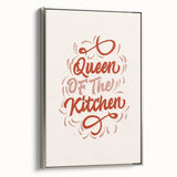 Landscape art painting of a colorful rural scenery on a framed canvas, ideal for dining room decor.