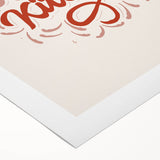 Art deco poster featuring a stylized food illustration in bold black and gold tones on rolled canvas.