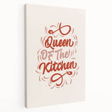 Large stretched canvas featuring a colorful depiction of various fruits and vegetables in a pop art style.