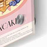 Close-up of large abstract pastries acrylic print in mid-century modernist style, ideal for dining room art.