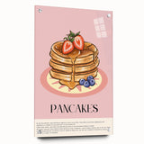 Acrylic print of assorted pastries in soft beige and cream tones, ideal for dining room decor.