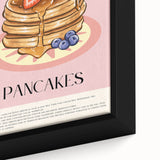 Close-up of a black wall art canvas featuring colorful, textured pastries, ideal for extra large living room decor.