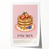 Rolled canvas print featuring an array of pastries in soft, warm tones.