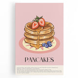 Black and white photo of assorted pastries on a stretched canvas, ideal for kitchen wall art.