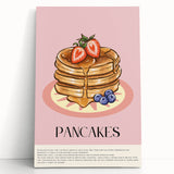 Black and white photo of assorted pastries on a stretched canvas, ideal for kitchen wall art.