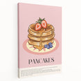 Large canvas featuring an array of colorful pastries, ideal for kitchen wall art.