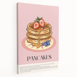 Large canvas featuring an array of colorful pastries, ideal for kitchen wall art.