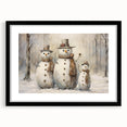 Winter Snowman Family – Heartwarming Christmas Art Prints