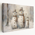 Winter Snowman Family – Heartwarming Christmas Art Prints