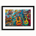 Colorful Cinco de Mayo Wall Art - Mexican Fiesta Skeleton Guitarists