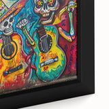 Colorful Cinco de Mayo Wall Art - Mexican Fiesta Skeleton Guitarists