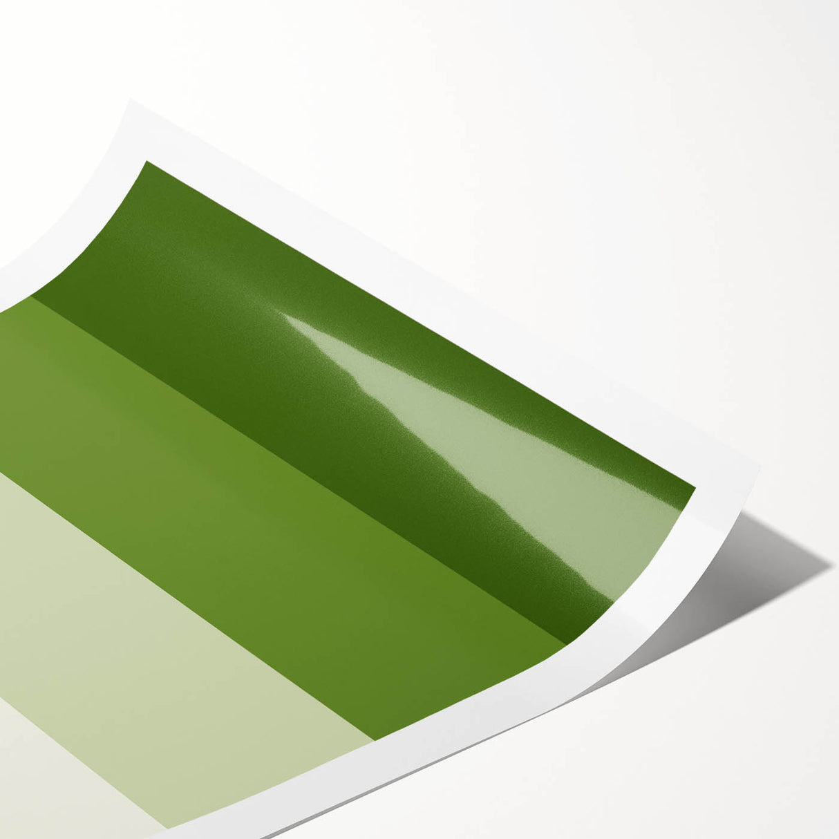 St. Patrick’s Day Wall Art - Minimalist Irish Green Gradient Print