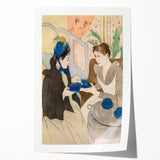 Afternoon Tea Party - Elegant Social Scene by Mary Cassatt