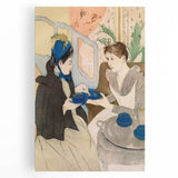 Afternoon Tea Party - Elegant Social Scene by Mary Cassatt