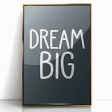 Dream Big - Boys Room Wall Art Kids Bedroom Decor