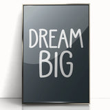 Dream Big - Boys Room Wall Art Kids Bedroom Decor